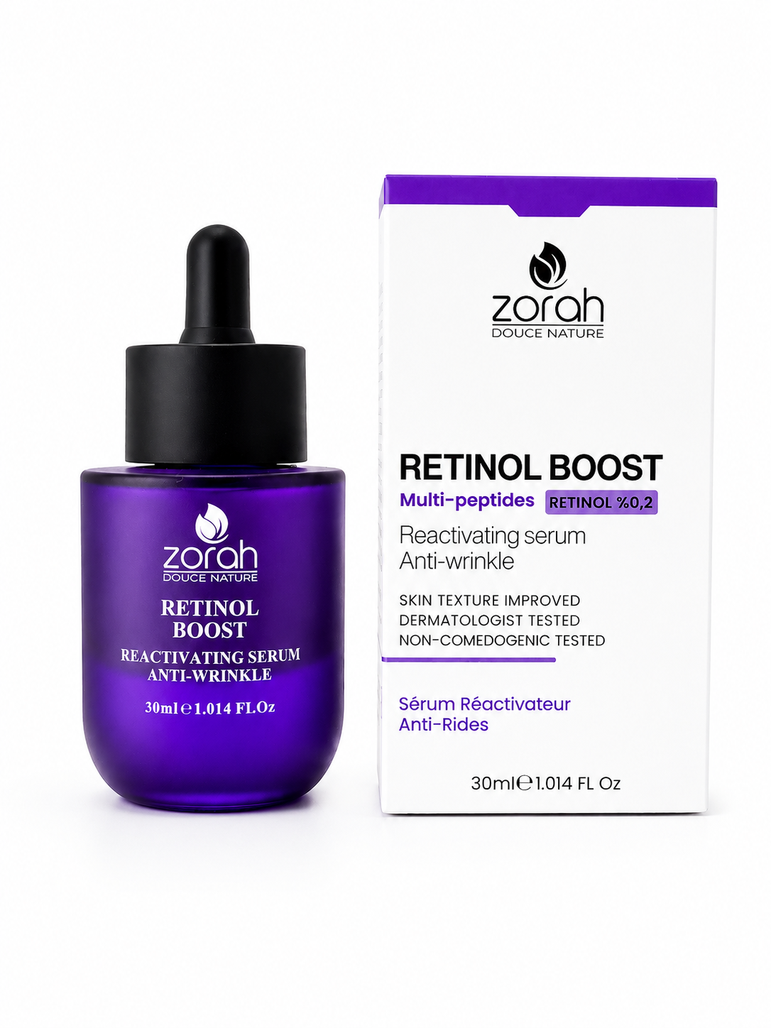 Serum retinol Retinol Boost – Sérum Réactivateur Anti-Rides ZORAH – Image 1